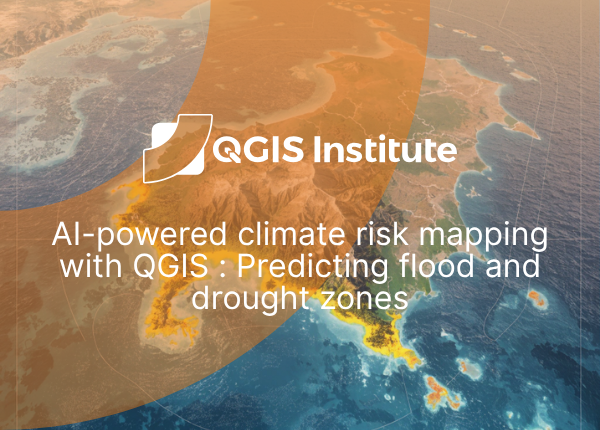 AI-powered climate risk mapping with QGIS